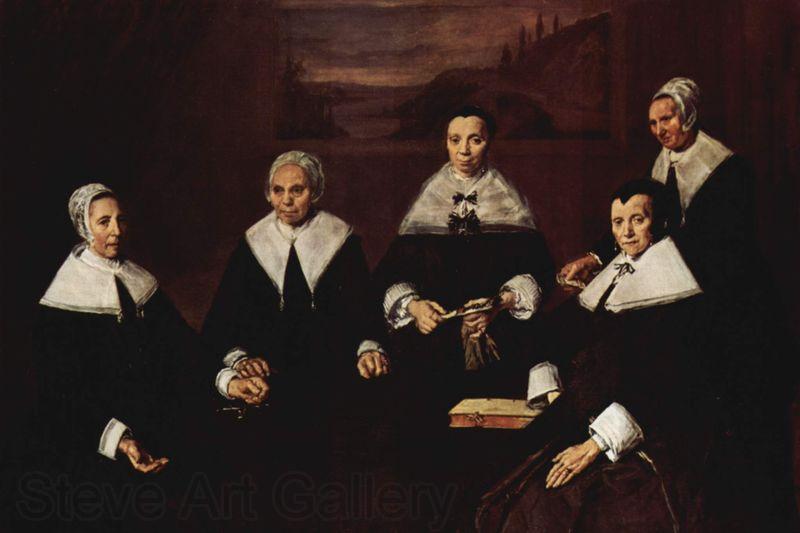 Frans Hals Gruppenportrat der Regentinnen des Altfrauenhospitzes in Haarlem Spain oil painting art